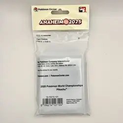 Pokemon Worlds 2025 Anaheim SoCal Pikachu Card Sleeves Anaheim Exclusive - Image 2
