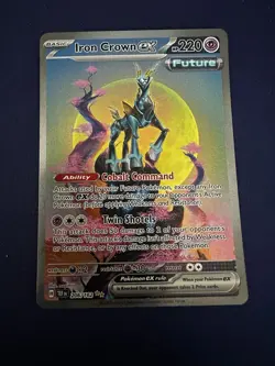 Iron Crown EX 206/162SV05: Temporal Forces Holo Card Near Mint Condition - Image 1