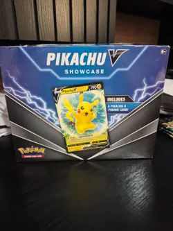 2022 Pokemon Pikachu V Showcase Includes Pikachu V Promo Card & 3 Booster Packs - Image 1