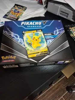 2022 Pokemon Pikachu V Showcase Includes Pikachu V Promo Card & 3 Booster Packs - Image 2
