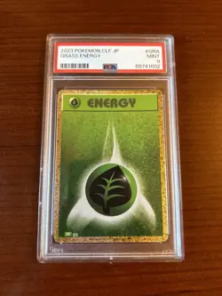 Pokemon TCG 2023 CLF Japanese Holo Grass Energy PSA 9 Graded Collectors Card - Image 1