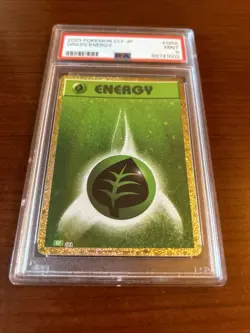 Pokemon TCG 2023 CLF Japanese Holo Grass Energy PSA 9 Graded Collectors Card - Image 3