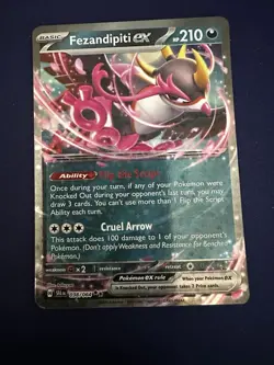 Fezendipiti EX 38/64 Shrouded Fable Collectible Card Near Mint Condition - Image 1