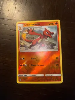 Pokemon Charmeleon Holo Trading Card 100 HP Slash Flamethrower 8/68 - Image 1