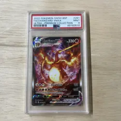 Pokemon Card PSA 9 Mint Charizard Vmax Full Art UPC Black Star Promo Swsh261 - Image 1