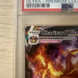 Pokemon Card PSA 9 Mint Charizard Vmax Full Art UPC Black Star Promo Swsh261 - Image 3