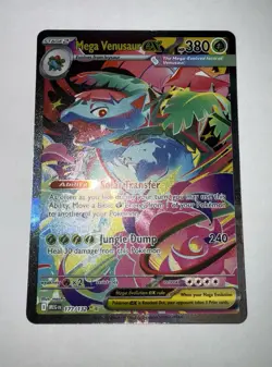 Mega Venusaur EX SIR 177/132 Mega Evolution English pokemon TCG Near Mint Card - Image 3