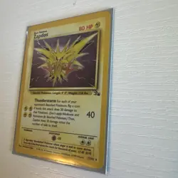Pokemon TCG Zapdos Fossil Holo Card 15/62 Unlimited Rare. Excellent Condition - Image 3