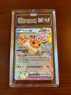 Pokemon TCG Eevee Ex Stamped 2025 PRE Prismatic Evolution Double Rare Holo Card - Image 1