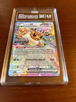 Pokemon TCG Eevee Ex Stamped 2025 PRE Prismatic Evolution Double Rare Holo Card - Image 3
