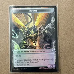 MTG -FOIL FOOD/ROBOT Double Sided Artifact Token - Marvel: Spider-Man - Image 2
