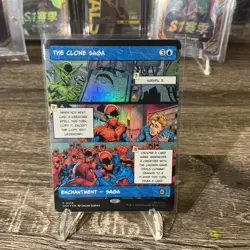 FOIL Borderless THE CLONE SAGA mtg NM Marvel's Spider-Man 1 Rare PANEL - Image 1