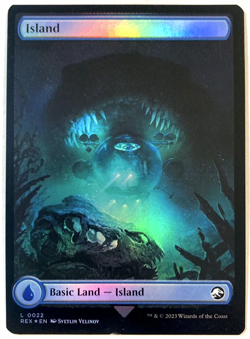 mtg magic island FOIL jurassic park world extended borderless 0022 ENGLISH ile - Image 2