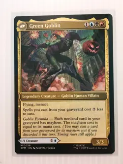 MTG NORMAN OSBORN / GREEN GOBLIN NM-M Marvel's Spider-Man Mythic 039 Regular - Image 2