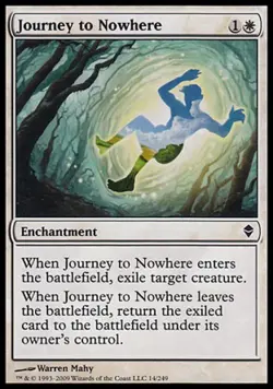 Journey to Nowhere - Light Play MTG Zendikar - Image 1