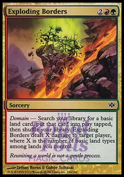 Exploding Borders 4x FOIL CON MTG Conflux Common MINT red green - Image 1