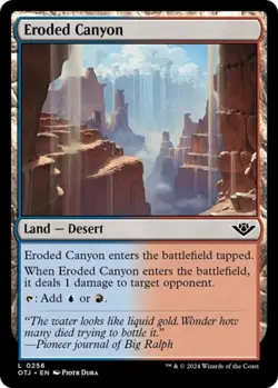 Eroded Canyon - Near Mint MTG Outlaws of Thunder Junction - Image 1