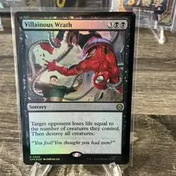 Villainous Wrath #74 FOIL NM/M MTG Spiderman Magic Card - Image 1