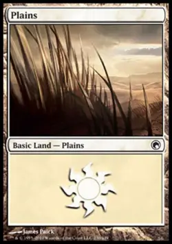 Plains (230) -Foil Medium Play MTG Scars of Mirrodin - Image 1