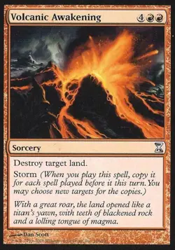 Volcanic Awakening - Light Play MTG Time Spiral - Image 1