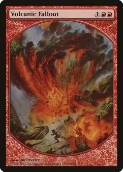Volcanic Fallout - Magic Player Rewards (MPRP) - LP - Magic The Gathering MTG - Image 1