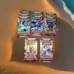 9X Pokemon Booster Packs: Scarlet & Violet Paldea Evolved New Sealed Pokemon Lot - Image 1