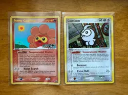 Pokemon Sunny Castform 31/113 Delta Species Reverse Holo And Castform 30/101 - Image 1