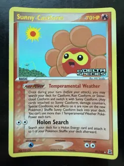 Pokemon Sunny Castform 31/113 Delta Species Reverse Holo And Castform 30/101 - Image 2