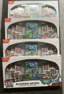 Pokemon TCG Scarlet & Violet 151 Blooming Waters Premium Collection Box Lot of 4 - Image 1
