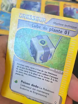 CARTE POKEMON CUBE DE PLANTE 01 124/147 FR PEU COMMUNE WIZARDS AQUAPOLIS - TBE - Image 2