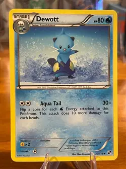 2011 Pokemon Black And White Base Set Dewott 30/114 Uncommon Stage 1 MP - Image 1