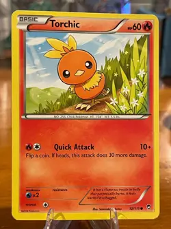 2014 Pokemon XY Furious Fists Torchic 12/111 Common Basic MP - Image 1