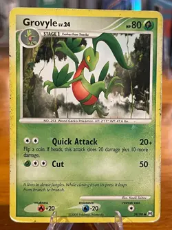 2009 Pokemon Platinum Arceus Grovyle 39/99 Uncommon Stage 1 MP - Image 1