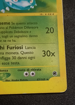Pokemon Venusaur 67/165 Expedition - Rare Not Holo ITA LP+ Old 2002 - Image 5