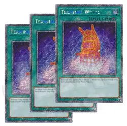 Yugioh Terminal World x 3 - 1st Edition Platinum Secret Rare NM - Free Holo - Image 1