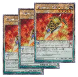 Yugioh Qliphort Scout x 3 - 1st Edition Platinum Secret Rare NM - Free Holo - Image 1