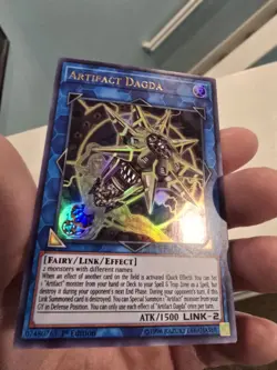 Yugioh! Artifact Dagda DUOV-EN019 Duel Overload 1st Edition. Ultra Rare. NM. - Image 3