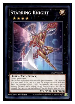 Yugioh Starring Knight AGOV-EN095 1st Edition NM - Image 1