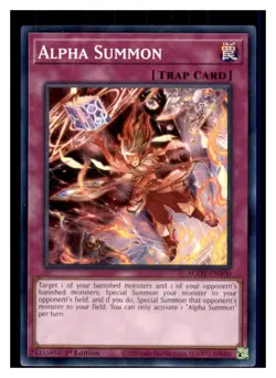 Yugioh Alpha Summon AGOV-EN100 1st Edition NM - Image 1