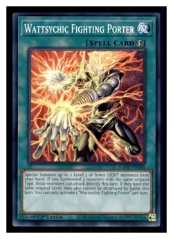 Yugioh Wattsychic Fighting Porter AGOV-EN085 1st Edition NM - Image 1