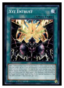 Yugioh Xyz Entrust AGOV-EN051 1st Edition NM - Image 1