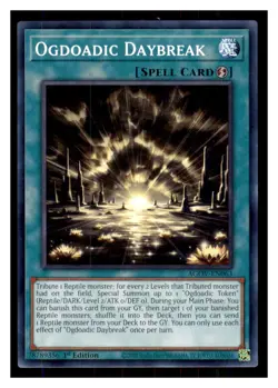 Yugioh Ogdoadic Daybreak AGOV-EN063 1st Edition NM - Image 1