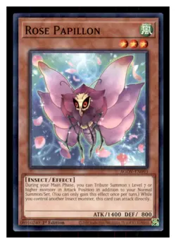 Yugioh Rose Papillon AGOV-EN093 1st Edition NM - Image 1