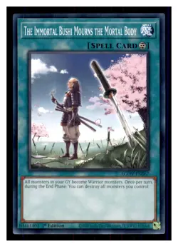Yugioh The Immortal Bushi Mourns the Mortal Body AGOV-EN067 1st Edition NM - Image 1