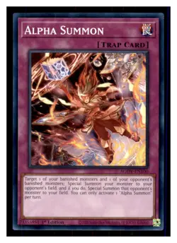 Yugioh Alpha Summon AGOV-EN100 1st Edition NM - Image 1