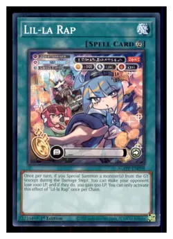 Yugioh Lil-la Rap AGOV-EN098 1st Edition NM - Image 1