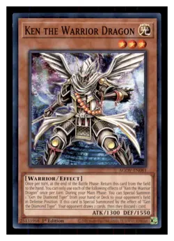 Yugioh Ken the Warrior Dragon AGOV-EN081 1st Edition NM - Image 1