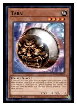 Yugioh Tarai AGOV-EN024 1st Edition NM - Image 1