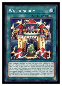 Yugioh Wattkingdom AGOV-EN062 1st Edition NM - Image 1