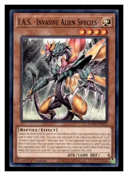 Yugioh I.A.S. -Invasive Alien Species- AGOV-EN023 1st Edition NM - Image 1